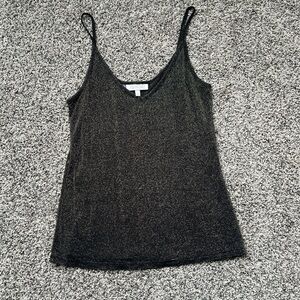 Jennifer Lopez Black With Gold Shimmer Camisole